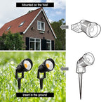 ZUCKEO 10W Landscape Lighting Low Voltage LED Landscape Lights, IP66 Waterproof Landscape Spotlights Yard Lawn Garden Outdoor Lights 12V 24V 1000LM Warm White (12Pack with Connectors)