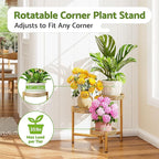Metal Plant Stand Indoor Outdoor, 3 Tier Corner Tall Plant Shelf for Multiple Plants, Tiered Plant Stand, Heavy Duty Flower Holder, Folding Tall Rack for Garden Patio Balcony - GoldWave
