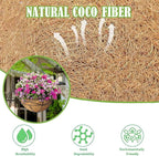 12x80 Inch Coconut Liner Roll for Planters Flower Basket Natural Coco Fiber Liners for Indoor & Outdoor Plants DIY Coir Fibre Mat Sheet for Animal Pet Pad Reptile Carpet Garden Decor
