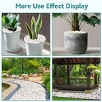 20 lbs White Rocks for Landscaping, 1-2 inch Decorative Rocks for Plants Indoor, Large Polished River Rocks for Garden, Outdoor Landscaping, Walkways, Yard, Plants Pots, Vases, Crafts