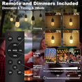 String Lights, 50 FT Outdoor LED Set with 32 Bulbs and Remote