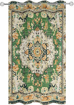 Ombre Green Boho Outdoor Curtains for Patio Waterproof, Grommet Privacy Curtain Drapes Weatherproof Outside Curtains for Porch GazeboPergola Cabana 1 Panel 54x95inch Vintage Ethnic Tribal Geometric