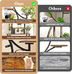 [2026 New Upgraded] Plant Stand Indoor with 4 Grow Lights & 3 Colors, 8 Tiered Corner Plant Shelf, 63" Tall Plant Stands for Indoor Plants Multiple, Metal Flower Display Shelves Holder for Home