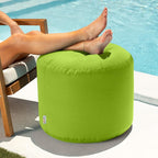Jaxx Spring Indoor/Outdoor Bean Bag Pouf Ottoman, Lime