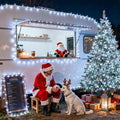 String Lights 168 FT 600 Cool White LED with Remote