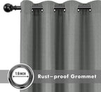 HolidayIdeas 4 Panels Linen Outdoor Curtains - Image 4