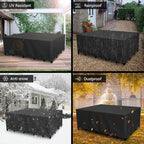 Patio Furniture Covers Outdoor Table Cover Waterproof Rectangular Patio Dining - Image 7