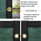 UPGRADE Privacy Fence Screen 5'x78' Dark Green Outdoor 90% Visibility Blockage 170 GSM Mesh Shade Cover Panels for Backyard,Balcony,Home Decoration with Zip Ties,Customized Avaliable