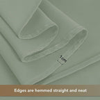 HolidayIdeas Grommet Outdoor Curtains for Patio Waterproof 8 Pcs All Weather Balcony Outside Curtains for Apartments, Gazebo, Pergolas, Porch, 54x108 Inch, Sage Green