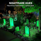 InnoGear Solar Lights Outdoor Waterproof Christmas Halloween Solar Garden Light for Outside Yard Landscape Lighting Pathway Spot Lights Spotlight Wall Light Auto On/Off, 2 Pack (Red and Green Light)
