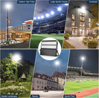 LED Stadium Lights, Extremely Bright 36000 Lumen Outdoor Stadium Flood Light - Image 8