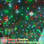 String Lights, 165 ft Red 500 LED Waterproof Outdoor