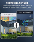 DEWENWILS 200W Low Voltage Landscape Transformer with Photocell Sensor & Timer, 120V AC to 12V/14V AC, Weatherproof Outdoor Landscape Lighting Transformer for Garden Lights, Spotlights, Steplights