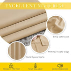 NICETOWN Sliding Door Curtain Window Treatment, Blackout Patio Door Curtain Panels Privacy Thermal Insulated Drapes for French/Patio Door (1 PC, Biscotti Beige, W80 x L95)