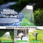 nipify 8 Pack Solar Spot Lights Outdoor - 62 LED Motion Sensor Outdoor Spotlights Waterproof with 3 Modes, Auto On/Off Solar Powered Landscape Lighting for Outside Yard Garden Tree Driveway,Cool White