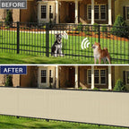 Windscreen4less Privacy Fence Screen Heavy Duty Windscreen Fencing Mesh Fabric Shade Net Cover with Brass Grommtes for Outdoor Wall Garden Yard Pool Deck, 6'x109' Beige
