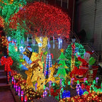 String Lights with 500 LEDs, 165 ft Red, IP44 Waterproof