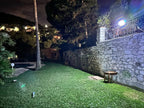 intelamp Solar Outdoor Lights,6000mAh Motion Sensor with Dual Sensors,Waterproof Solar Flood Lights 270°Wide Angle for Outside with 3 Modes