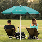 AMMSUN Shade Umbrella, Premium Portable Umbrella with Stand, 6.5ft Lightweight Free Standing Canopy for Sporting Games, Adjustable Instant Sun Protection and Easy to Carry, Turquoise