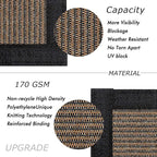 UPGRADE Privacy Fence Screen 4'x2' Brown Outdoor 90% Visibility Blockage 170 GSM Mesh Shade Cover Panels for Backyard,Balcony,Home Decoration with Zip Ties,Customized Avaliable