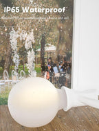Indoor String Lights 50 FT Frosted White G40 LED Bulbs, Shatterproof