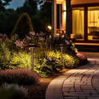 LEONLITE 5CCT Low Voltage Pathway Lights, 12-24V LED Landscape Path Light, 1800/2700/3000/4000/5000K, Double Layer, CRI90, IP65 Waterproof Landscape Lighting, Aluminum, Oil Rubbed Bronze, Pack of 6