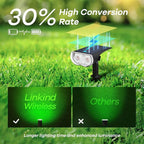 Linkind Smart Solar Lights Outdoor SL5 with Motion Sensor, APP Control Color Changing Solar Spot Lights Outdoor, St. Patrick's Day Decorations, IP65 Landscape Lighting for Yard, Garden, Path(2 Pack)