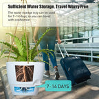 10 Inch Self Watering Hanging Pots, 2 Pack Hanging Planters with 40oZ Deep Reservior for Indoor Outdoor Plants Flowers, White