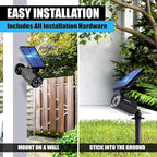 Bell+Howell Bionic Spotlight Original LED Solar Outdoor Lights with Motion Sensor Super Bright Outdoor Solar Lights Waterproof Landscape Lighting for Yard, Garden Outdoor Lighting As Seen On TV