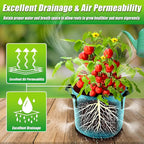 10 Gallon Grow Bags, 7 Pack Colorful Fabric Plant Pots with Handles for Garden and Outdoor Planting