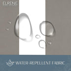 Elrene Home Fashions Highland Stripe Indoor/Outdoor Curtain Panel, 50 inches X 108 inches, Gray