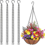 20 Inch Hanging Baskets Chain, Hanging Chains with Hooks Flower Pot Chain Replacement Plant Hangers for Planters, Bird Feeders and Lanterns (Classic, 4)