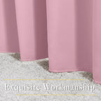 NICETOWN Rouge Pink Blackout Curtains for Bedroom/Living Room 132 Inch Length - Thermal Insulated Room Darkening Grommet Top Window Curtains (100 by 132 - Inch, 1 Panel)