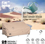 2-Seater Outdoor Couch Cover, 100% Waterproof Heavy Duty Patio Sofa Covers - Image 4