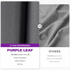 PURPLE LEAF 8.2' X 11.5' Tilting Patio Umbrella with Base Outdoor Cantilever Swivel Rectangle Umbrella Offset Umbrella with 360-degree Rotation for Garden Deck Pool Patio Light Grey