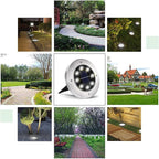 INCX 4.6 inch Solar Lights Outdoor Waterproof, 16 Pack Solar Light for Outside, Garden Lights Landscape Lighting for Patio Pathway Lawn Yard Deck Driveway Walkway, Cold White