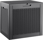 KAMABOKO 31 Gallon Outdoor Storage Box, Resin Deck Boxes Indoor and outdoor by KAMABOKO
