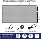 Windscreen4less Privacy Fence Screen Heavy Duty Windscreen Fencing Mesh Fabric Shade Net Cover with Brass Grommtes for Outdoor Wall Garden Yard Pool Deck, 6'x244' Light Gray