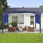 Pergola Canopy Replacement Cover for Lowe's Allen + Roth 10x10 Ft Freestanding Pergola, 200" x 103" Shade Cover, Compatible with Model #L-PG152PST-B,Cover Only (Blue)