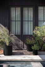 Veradek Demi Series Set of 3 Round Planters for Porch, Patio, Backyard | Durable Plastic-Stone Material | Modern Décor for Tall Plants, Flower