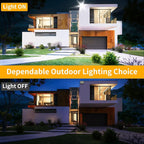 200W LED Flood Light Outdoor with 6ft Plug, 24000LM Brighter Exterior Security Lights, 5000K Daylight LED Work Light, IP66 Waterproof for Yard, Garage, Stadium, Lawn, 2 Pack