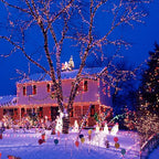 Warm White to Multicolor Color Changing 200 LED 66FT Connectable Christmas String Lights for Outdoor Indoor, 11 Modes Christmas Tree Clear Wire Fairy Waterproof Lights with Memory & Remote & Timer