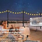 8Pack String Light Poles,5 Ft Light Poles for Outside String Lights,Outdoor Lights Pole with Fork,Metal Poles Stand for Patio Deck Backyard