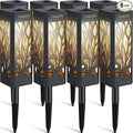 TomCare Solar Lights Outdoor Upgraded Bright Solar Pathway Lights Bigger Size Decorative Solar Waterproof Solar Powered Led Landscape Garden Lighting for Path Yard Walkway, 8 Pack