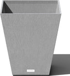 Veradek Pure Series Nobleton Plastic Planter - Large Pots for Indoor or Outdoor Porch/Patio | Durable All-Weather Use with Drainage Holes | Modern Planter Décor for Flowers, Shrubs, Trees