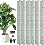 60" Metal Moss Pole, D Shape Sphagnum Moss Pole, Moss Poles for Climbing Plants, Monstera, Indoor Climbing Plants (6Pcs 60")