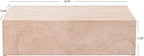 Christopher Knight Home Jorine 43.5" Outdoor Rectangular Coffee Table, Lightweight Concrete Coffee Table, Natural Texture Side Footstool, Spacious Tabletop Display, No Assembly Required, Natural