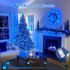 String Lights, 600 LED Blue Outdoor Waterproof 168 ft