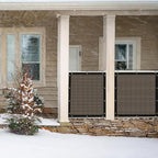 UPGRADE Privacy Fence Screen 3'x25' Brown Outdoor 90% Visibility Blockage 170 GSM Mesh Shade Cover Panels for Backyard,Balcony,Home Decoration with Zip Ties,Customized Avaliable
