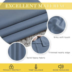 NICETOWN Patio Door Curtain for Sliding Glass Door, Thermal Insulated Blackout Curtain Drape for Living Room/Kitchen/Bedroom (Stone Blue, 1 Panel, 80 x 84 inch)